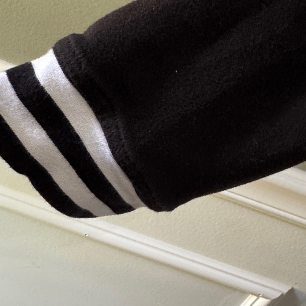 Soho Black Sweater with White Accents - Picture 3 of 7